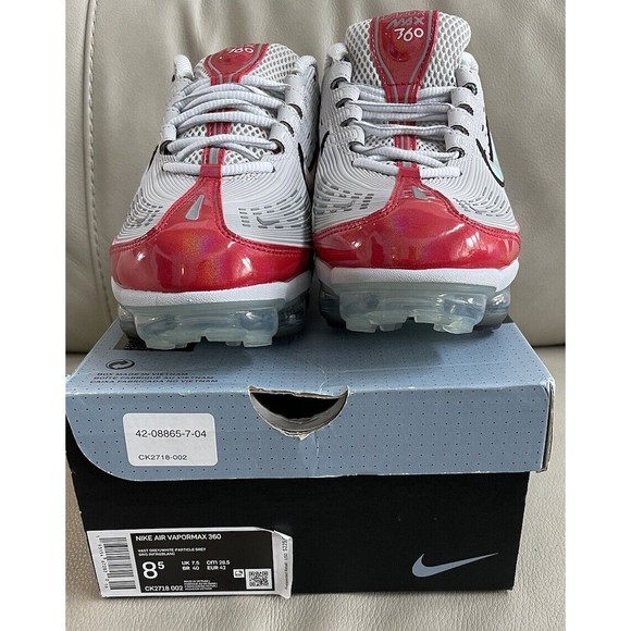 Nike Air Vapormax 360 Grey Red CK2718-002 Mens Size 8.5 New In Box main image 7